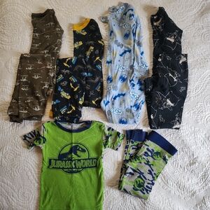 Kids Pajamas Set - Green and Blue